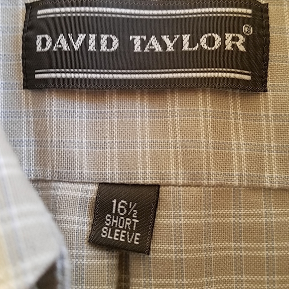 DAVID TAYLOR Upscale👕 Short Sleeve Button Down 👕 - Picture 3 of 8